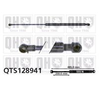 Ammortizatore pneumatico, Cofano bagagli /vano carico QUINTON HAZELL 485mm -