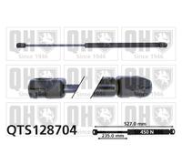 Ammortizatore pneumatico, Cofano bagagli /vano carico QUINTON HAZELL 527mm -