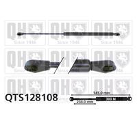 Ammortizatore pneumatico, Cofano bagagli /vano carico QUINTON HAZELL 545mm -