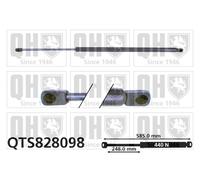 Ammortizatore pneumatico, Cofano bagagli /vano carico QUINTON HAZELL 585mm -