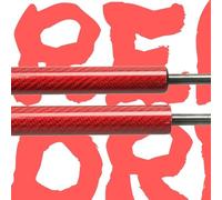 Ammortizzatore 2 Pezzi Car Stying Cofano Anteriore Cofano Ammortizzatori A Gas Ammortizzatore A Gas Per NISSAN 350Z Supporti Sollevamento Per Fairlady Z Z33 Molla a Gas(Red carbon fiber)