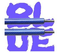 Ammortizzatore 2 Supporti Per Cofano Anteriore Auto Molle A Gas Ammortizzatori A Gas 575 Mm Per Lexus LS460 Berlina 2006-2013 2014 Supporto Sollevamento(Blue Carbon Fiber)