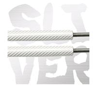 Ammortizzatore 2 Supporti Per Cofano Anteriore Auto Molle A Gas Ammortizzatori A Gas 575 Mm Per Lexus LS460 Berlina 2006-2013 2014 Supporto Sollevamento(Sliver Carbon Fiber)