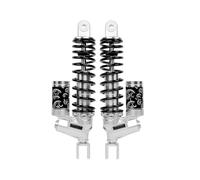 Ammortizzatore 290/305mm Per Niu UQI+ N1S Ninebot MMAX110P E200p 300p Ammortizzatore Posteriore Per Moto Precarico Smorzamento Regolabile(305MM Silver-black U)