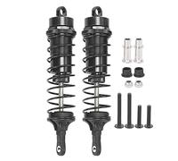 Ammortizzatore a molla in lega di alluminio ad alte prestazioni per auto RC SLASH 2WD 125 mm 2 pezzi (Nero)