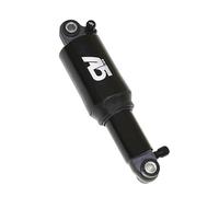 Ammortizzatore per mountain bike in alluminio regolabile ad aria nero, escursion