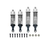 Ammortizzatore Ammortizzatori Anteriori E Posteriori In Alluminio Assemblati Per 1/10 Traxxas Slash 4 X 4WD 2WD Rustler VXL Stampede RC Car Upgrade Part(Silver)