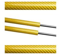 Ammortizzatore Ammortizzatori Modificati Cofano Anteriore Supporti Sollevamento Bielle Molle A Gas Montanti Per Peugeot 206 206CC Per GTi 180 RC 1998-2016 Montanti Cofano(Yellow carbon fiber)