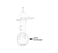 ammortizzatore ant. per il VW California T5 T6 Multivan V VI Transporter