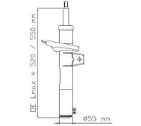 AMMORTIZZATORE ANTERIORE KAYABA PER VW AUDI SEAT SKODA KYB3358015