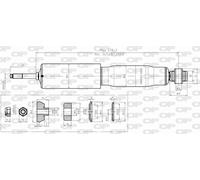 Ammortizzatore anteriore OPEN PARTS SAB8380.31 per OPEL FRONTERA B (U99)