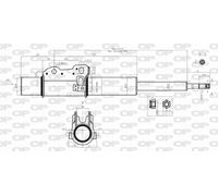 Ammortizzatore anteriore OPEN PARTS SAB8416.31 per MERCEDES SPRINTER 2.1 414 CDI