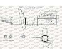 Ammortizzatore anteriore OPEN PARTS SAB8518.31 per OPEL ASTRA 1.7 CDTI (68)