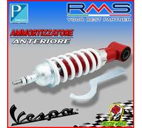 AMMORTIZZATORE ANTERIORE RMS ROSSO MOLLA BIANCA REGOLABILE VESPA 90