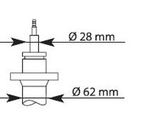 Ammortizzatore Assale anteriore per CITROËN FIAT PEUGEOT BOXER DUCATO JUMPER