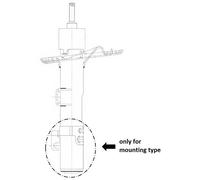 Ammortizzatore Assale anteriore per VW CALIFORNIA MULTIVAN TRANSPORTER TRANSPORT