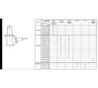 Ammortizzatore Assale anteriore Spina superiore 333825 KYB per RENAULT CLIO I