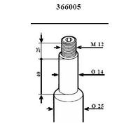 Ammortizzatore Assale anteriore Spina superiore 366005 KYB per BMW 5 7