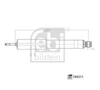 Ammortizzatore Assale anteriore Sx Occhiello inferiore 194211 FEBI BILSTEIN