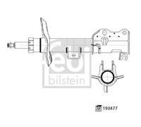 Ammortizzatore Assale anteriore Sx Spina superiore 193477 FEBI BILSTEIN