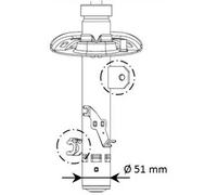 Ammortizzatore Excel-G KYB 339795 sinistra