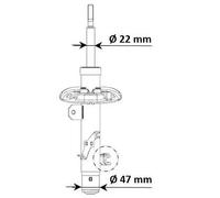 KYB 339803 Ammortizzatore Anteriore Sinistro