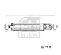 Ammortizzatore Assale posteriore Dx Occhiello superiore 193141 FEBI BILSTEIN