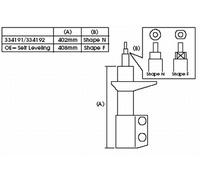Ammortizzatore Assale posteriore Dx per SUBARU FORESTER