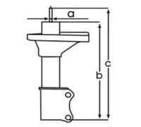 Ammortizzatore Assale posteriore Dx Spina superiore 334178 KYB per TOYOTA
