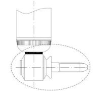 Ammortizzatore Assale posteriore Occhiello superiore 344707 KYB per RENAULT