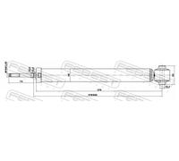 Ammortizzatore Assale posteriore Spina superiore 22651992R FEBEST per KIA