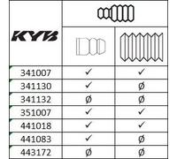 Kayaba KYB Ammortizzatore 341007 posteriore per VW Golf I