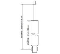 Ammortizzatore Assale posteriore Spina superiore 343348 KYB per AUDI SKODA VW
