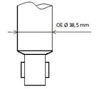 Ammortizzatore Assale posteriore Spina superiore 343827 KYB per DACIA RENAULT