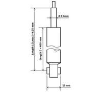 Ammortizzatore posteriore KYB 3448024 per VW GOLF 1.6 TDI