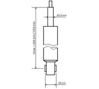 Ammortizzatore Assale posteriore Spina superiore 3448025 KYB per VW AUDI SEAT