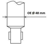 Ammortizzatore Assale posteriore Spina superiore 349122 KYB per VOLVO V60 I