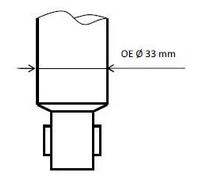 Ammortizzatore Assale posteriore Spina superiore 5530015 KYB per VW SEAT AUDI