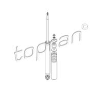 Ammortizzatore Assale posteriore Sx Occhiello inferiore 401 973 TOPRAN