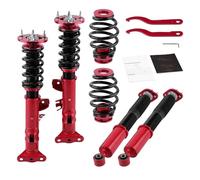 Ammortizzatore Assetto Coilover Con Ammortizzatore Regolabile Per BMW Serie 3 E36 Ammortizzatori Regolabili In 24 Posizioni Ammortizzatore ad aria(Rosso)