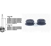 Ammortizzatore + Boccola cilindro MONROE per MERCEDES-BENZ, VW LT II