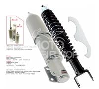 AMMORTIZZATORE CARBONE ANTERIORE + POSTERIORE PIAGGIO VESPA PX 125 T5 CARBONE