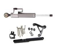 ammortizzatore Compatibile Con CB1000R 2008-2016 2015 2014 2013 2012 Kit Montaggio Per Supporto Stabilizzatore Ammortizzatore Sterzo Moto Universale(Gray)