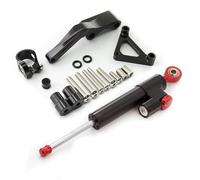 ammortizzatore Compatibile Con DUCATI Per Monster 696 Stabilizzatore Ammortizzatore Di Sterzo In Fibra Di Carbonio Ammortizzatori Per Moto Kit Di Supporto Staffa Di Montaggio