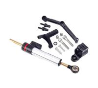ammortizzatore Compatibile Con Ducati Per Monster 821 2014-2021 Kit Di Montaggio Ammortizzatore Sterzo Moto Accessori Universali Regolabili(Silver)