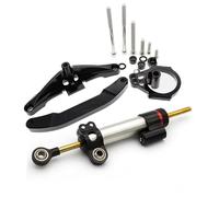 ammortizzatore Compatibile con Yamaha per 2006-2015 2007 2008 Ammortizzatore di sterzo in fibra di carbonio Stabilizzatore Kit staffa di supporto per montaggio lineare