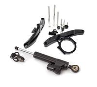 ammortizzatore Compatibile con Yamaha per 2006-2015 2007 2008 Ammortizzatore di sterzo in fibra di carbonio Stabilizzatore Kit staffa di supporto per montaggio lineare