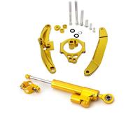 ammortizzatore Compatibile con Yamaha per 2006-2015 2007 2008 Ammortizzatore di sterzo in fibra di carbonio Stabilizzatore Kit staffa di supporto per montaggio lineare