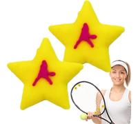 Ammortizzatore da tennis, confezione da 2 ammortizzatori in silicone, divertente fumetto, per racchette da tennis, per la riduzione del rumore per giocatori di campionato