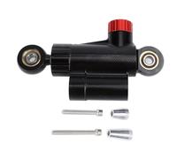 Ammortizzatore di sterzo CNC regolabile SustVita con tecnologia Speed Sensitive, lunghezza 133 mm, supporto universale per la riduzione delle vibrazioni e stabilità in curva (Nera)